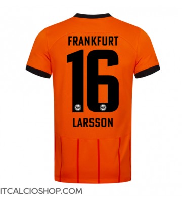 Eintracht Frankfurt Hugo Larsson #16 Terza Maglia 2024-25 Manica Corta